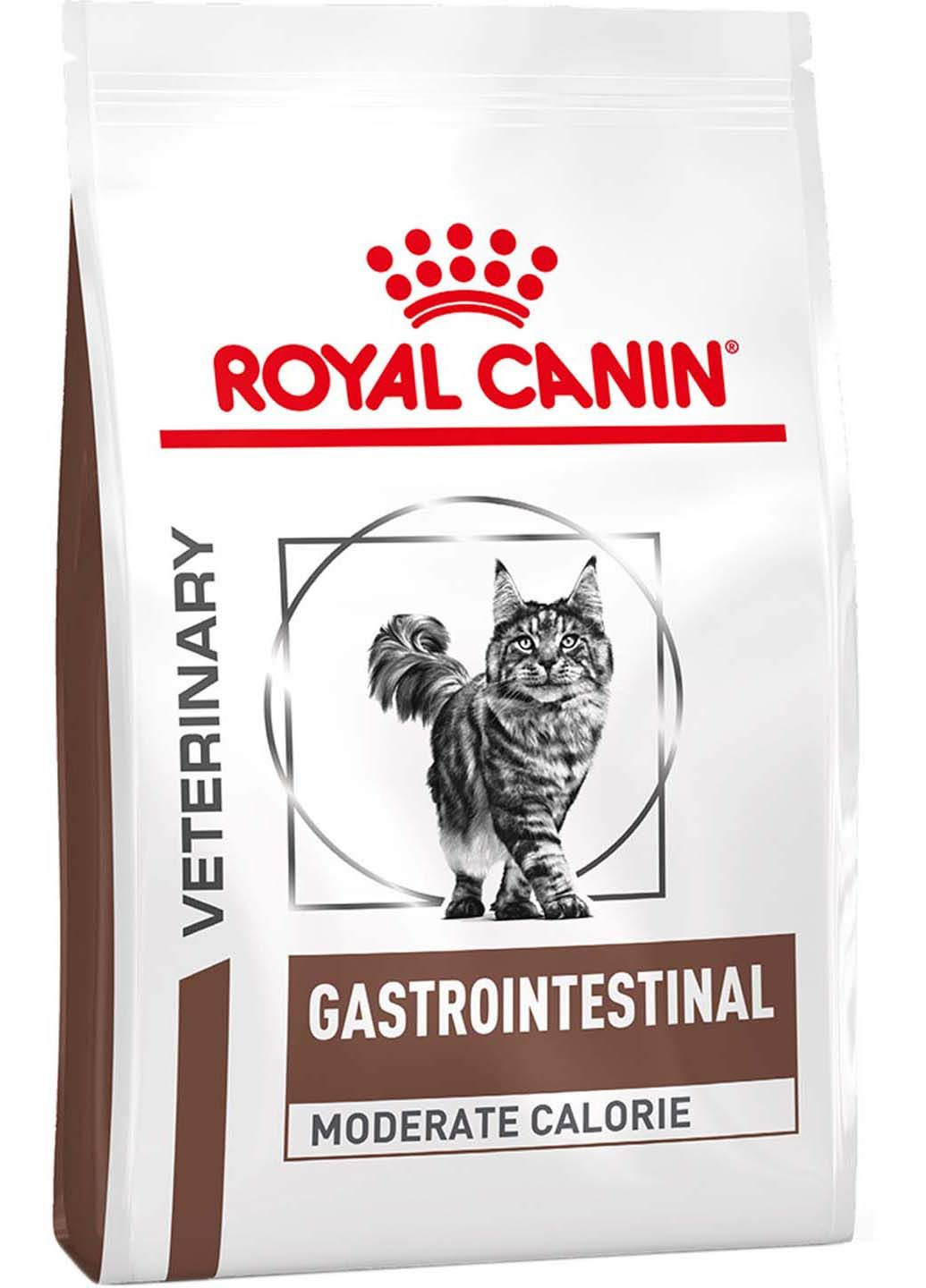 Сухой корм для взрослых кошек Gastro Intestinal Moderate Calorie Cat 2 кг Royal Canin (286472597)