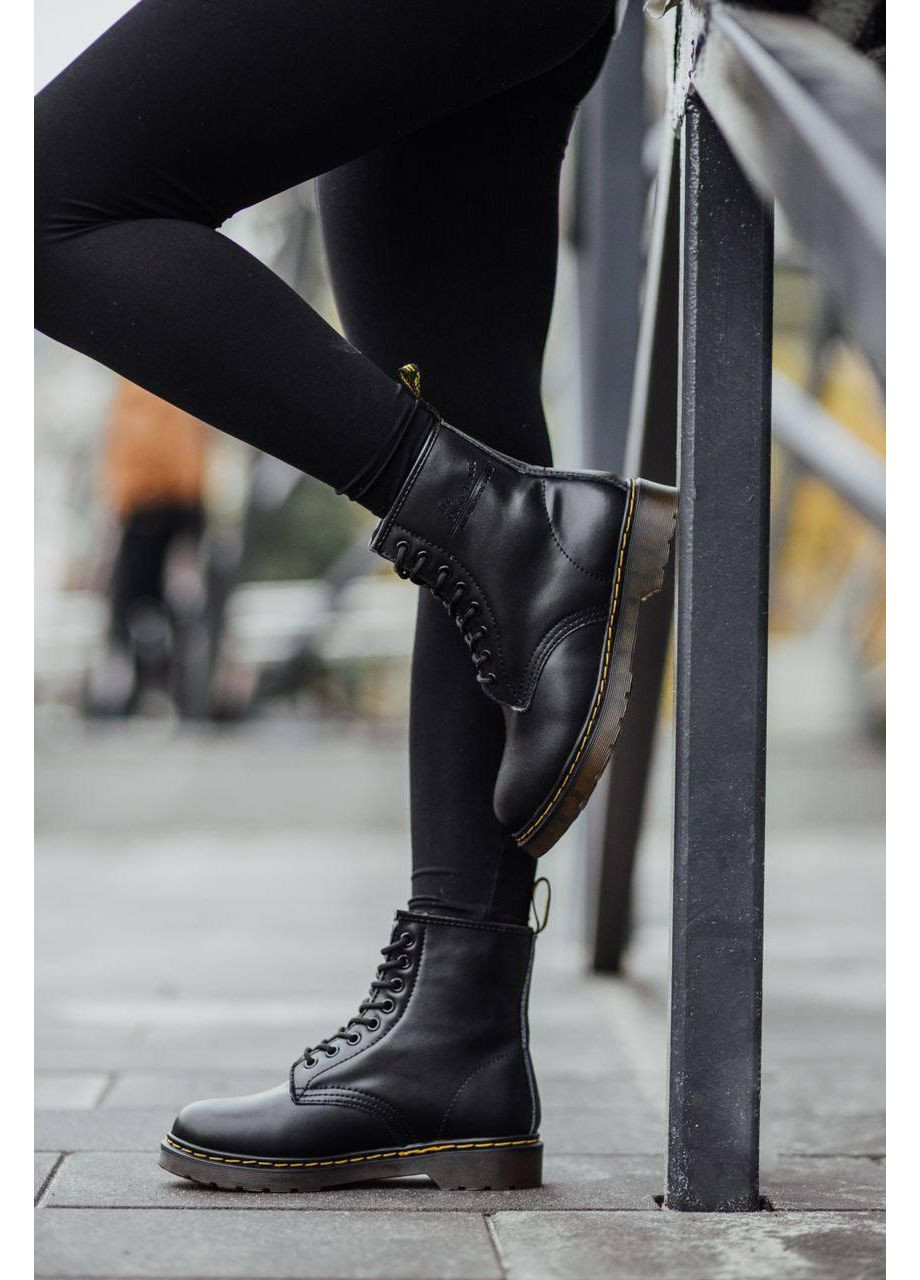 Черевики жіночі Dr.Martens 1460 Black Доктор Мартинс (Хутро) No Brand (366072209)