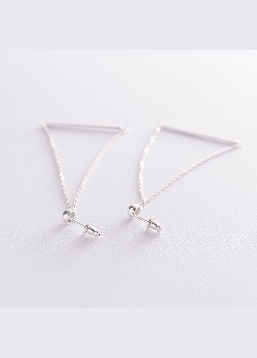 Срібні сережки Баланс 122882 Oniks (264022609)