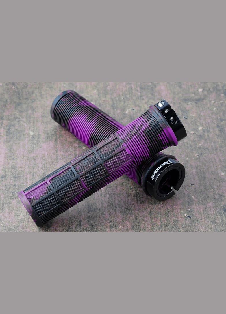 Гріпси для велосипеда Shock'R чорно-фіолетові Deemount (324627188)