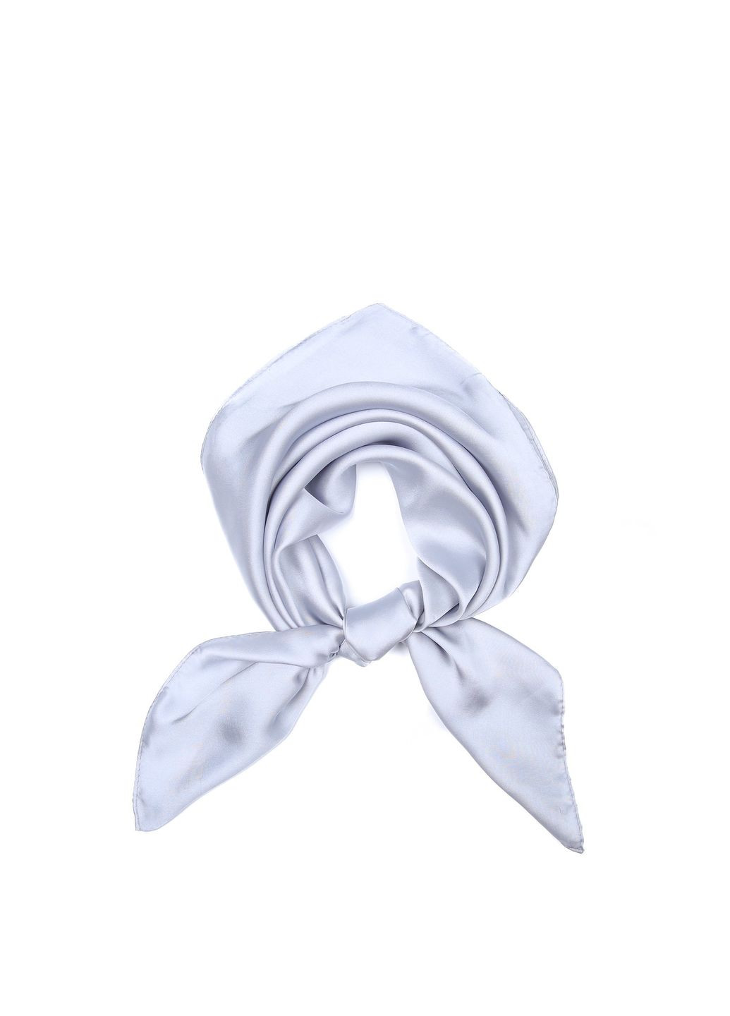 Хустка жіноча однотонна атлас сіра ROSEMARY LuckyLOOK 748-002 (324803047)