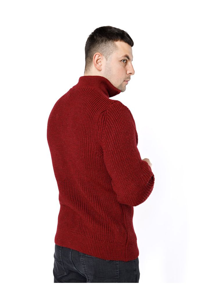 Бордовый зимний мужской свитер цвет бордовый cb-00233233 BFORS