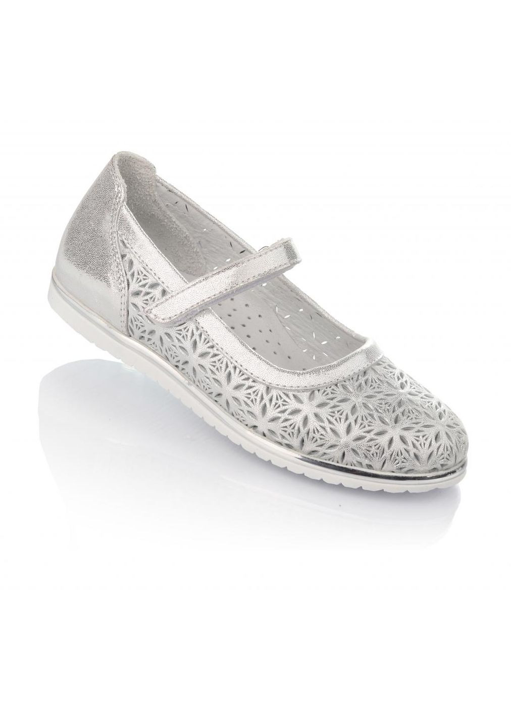 Серебристые ботинки зимние 3011 для девочек черно-серебристые. размер 39 Topitop