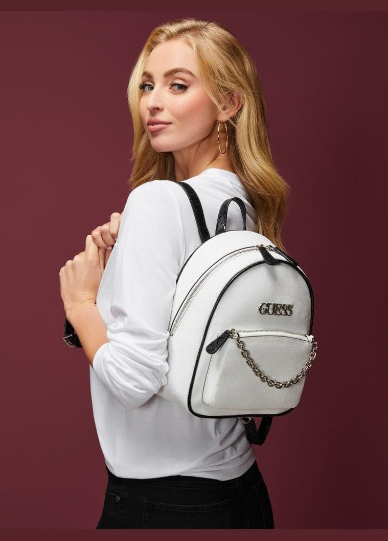 Рюкзак Creswell Backpack Logo білий Guess (305567735)