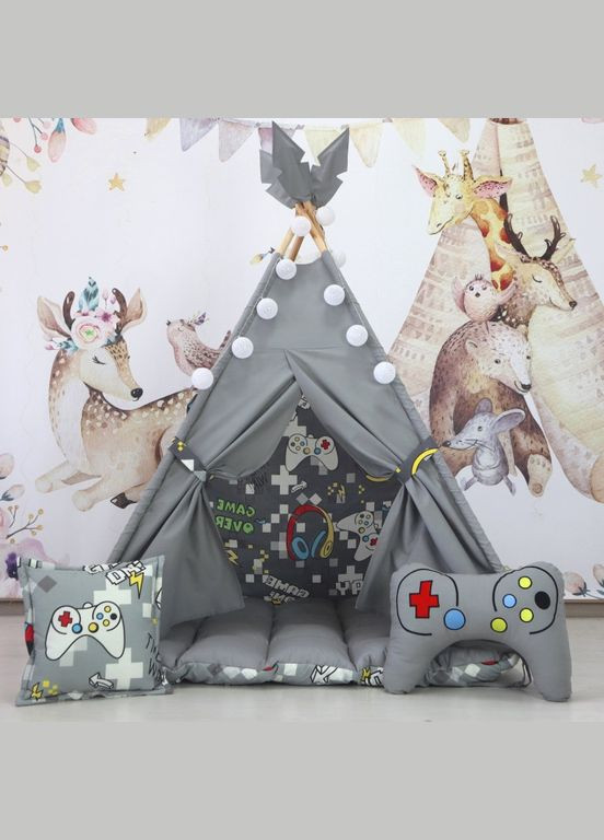 Вигвам для детей Playstation графит БОН БОН. Полный комплект! No Brand (316257250)