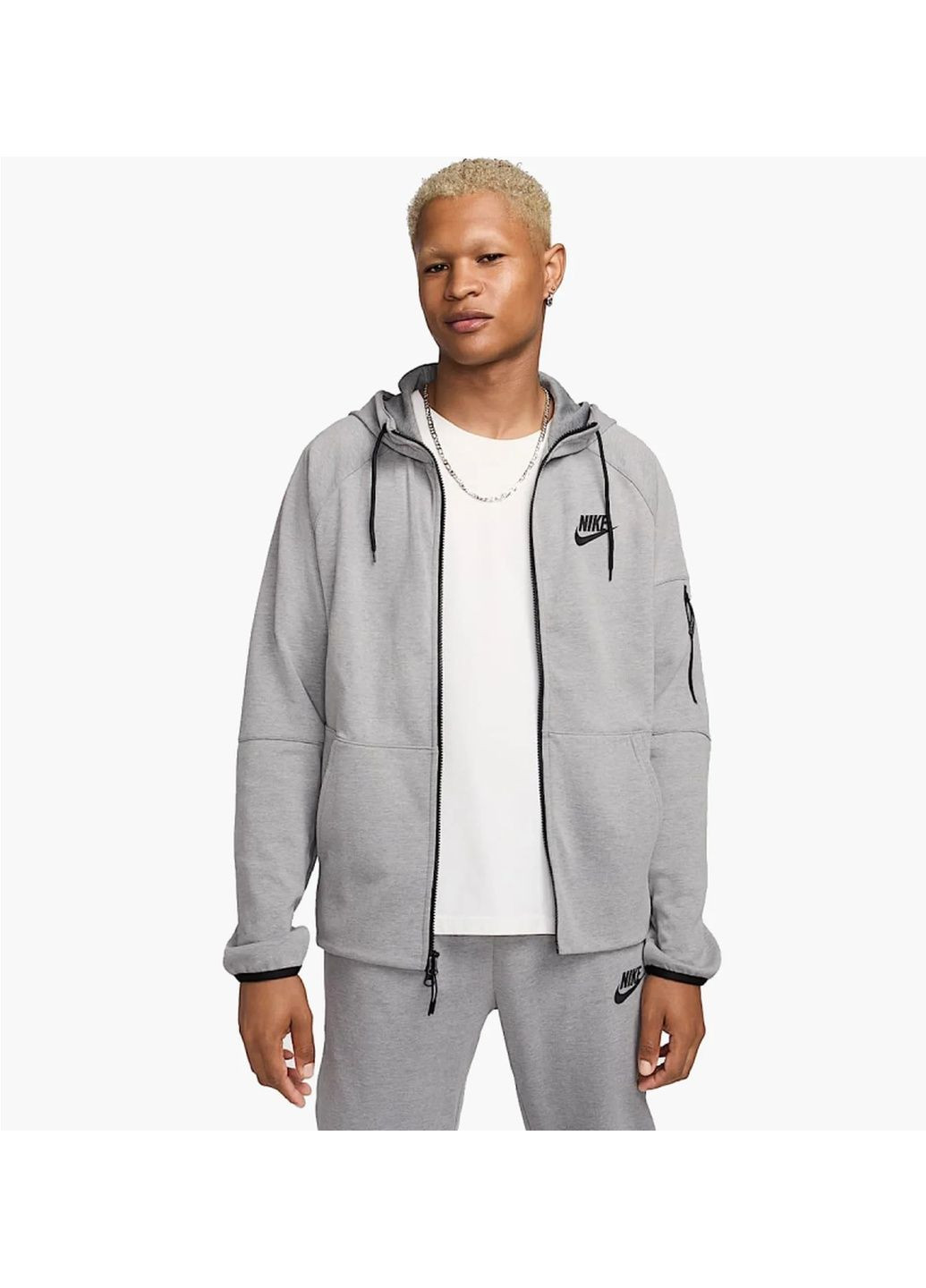 Толстовка чоловіча Sportswear Tech Essentials Grey Nike (364839104)