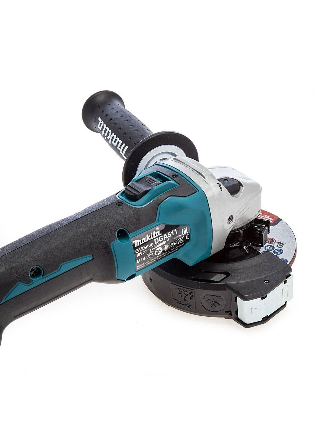 Шліфмашина кутова акумуляторна DGA511 BEO4 (125 мм, 3000-8500 об/хв, BL, LXT) Makita (317410689)