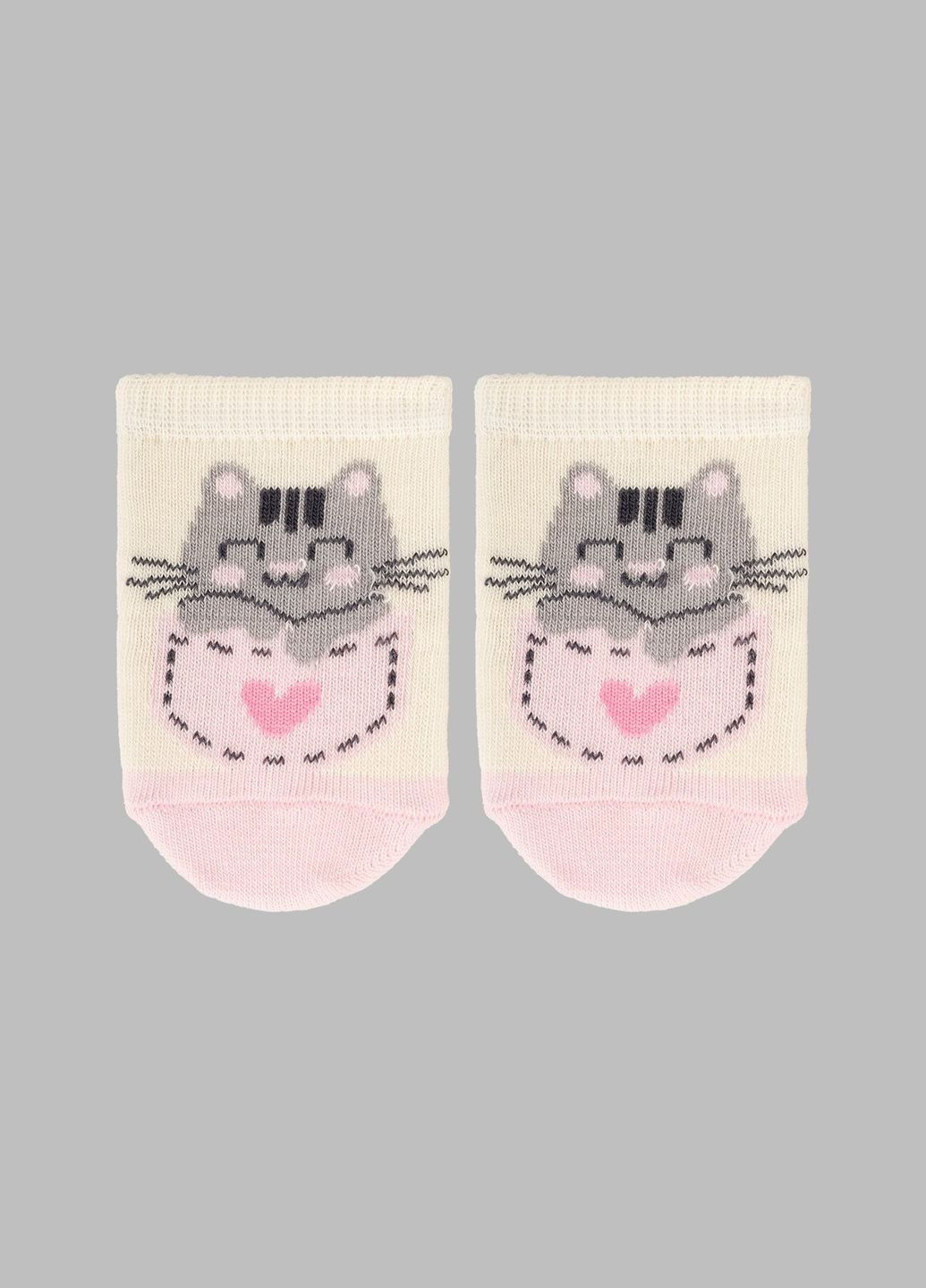 Носки для девочки ШДК024-1750 Киса Молочный (2000990692955A) shop (2000990692955) VT Socks (362704442)