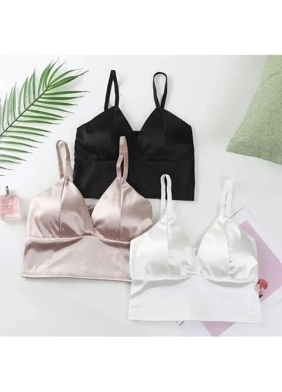 Женский топ Silk вечерняя атласная модель с открытым декольте бретели регулируются, Сексуальный топ No Brand топ Silk рожевий (354331088)