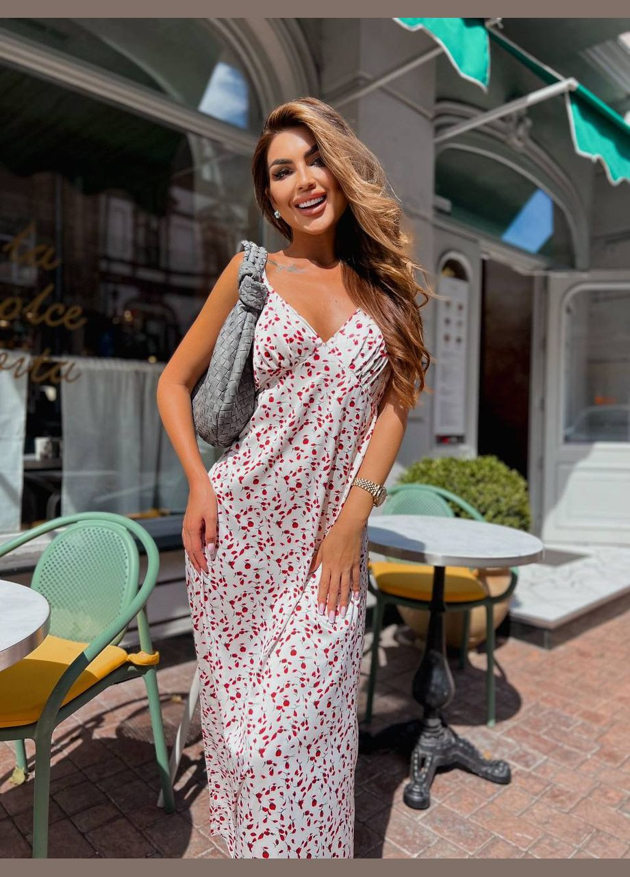 Молочна повсякденний сукня DK/DL Мода без кордонів з тваринним принтом