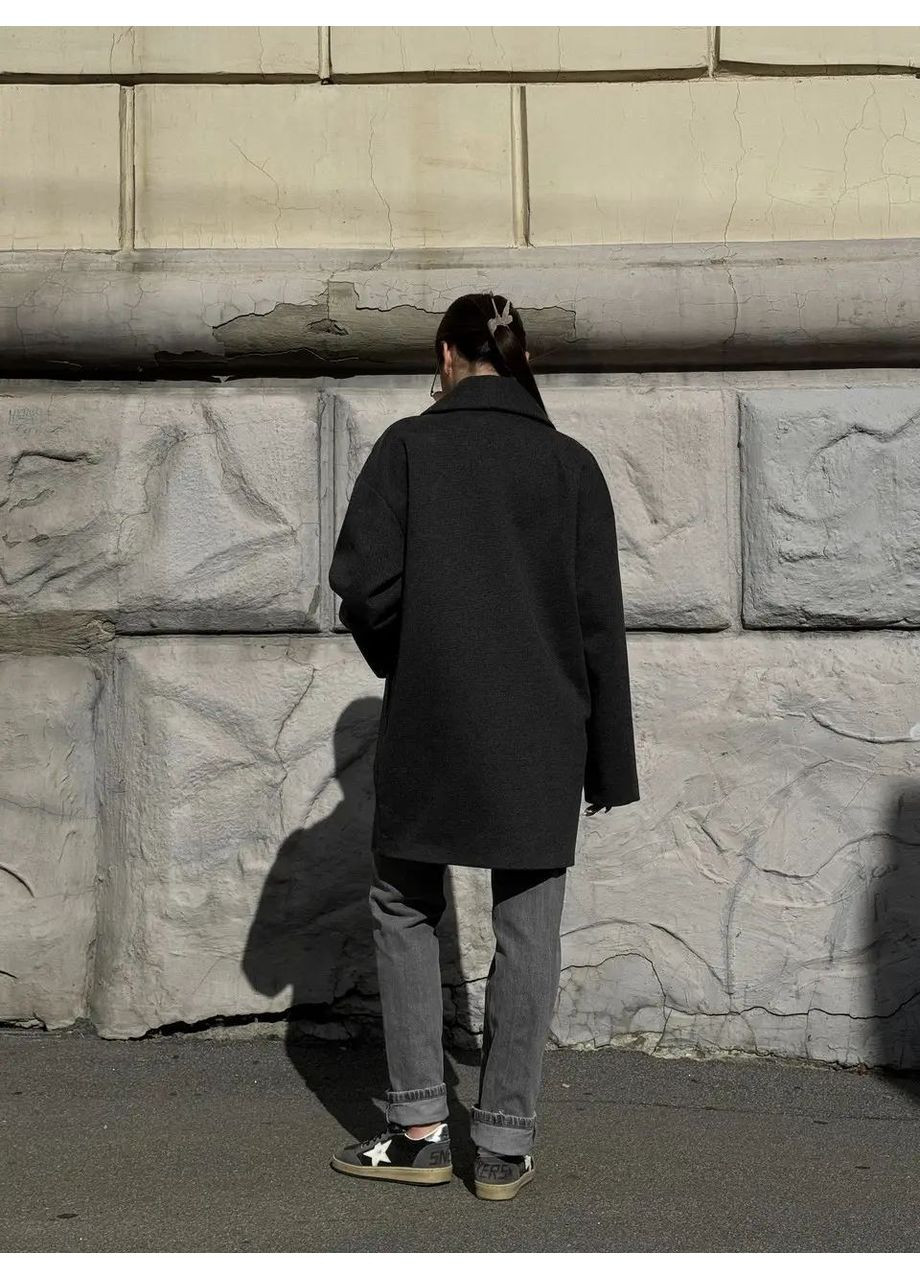 Сіре демісезонне Жіноче демісезонне пальто SK