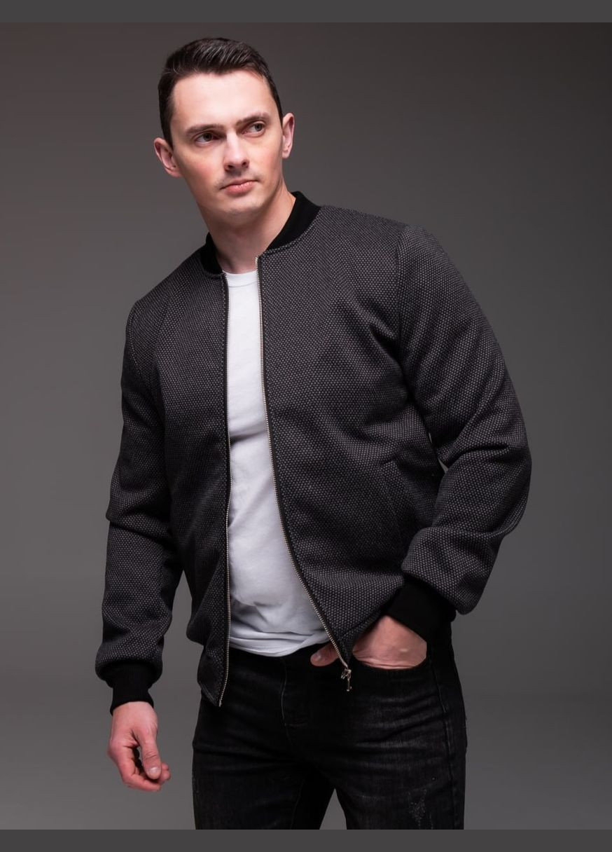 Темно-сіра демісезонна вітровка No Brand