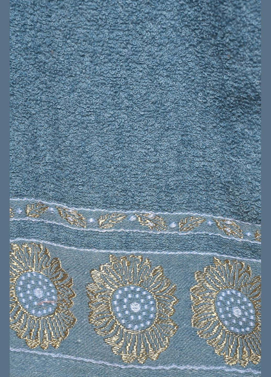 Рушник для обличчя махровий блакитного кольору Let's Shop однотонний блакитний