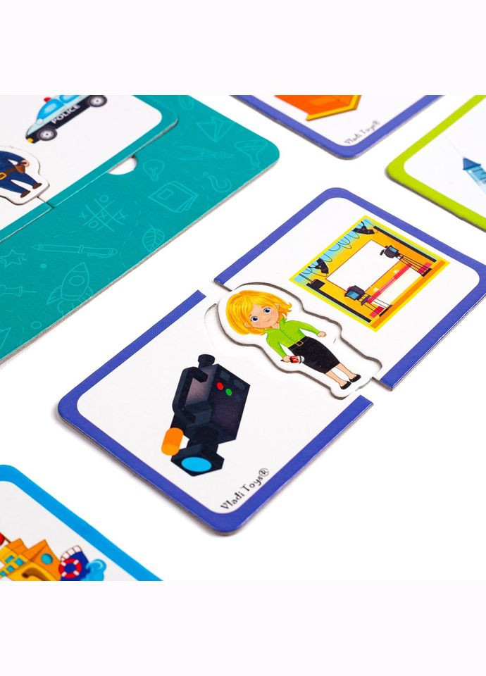 Настільна гра на асоціації "У світі професій" VT1804-44, 11 професій Vladi toys (301789405)