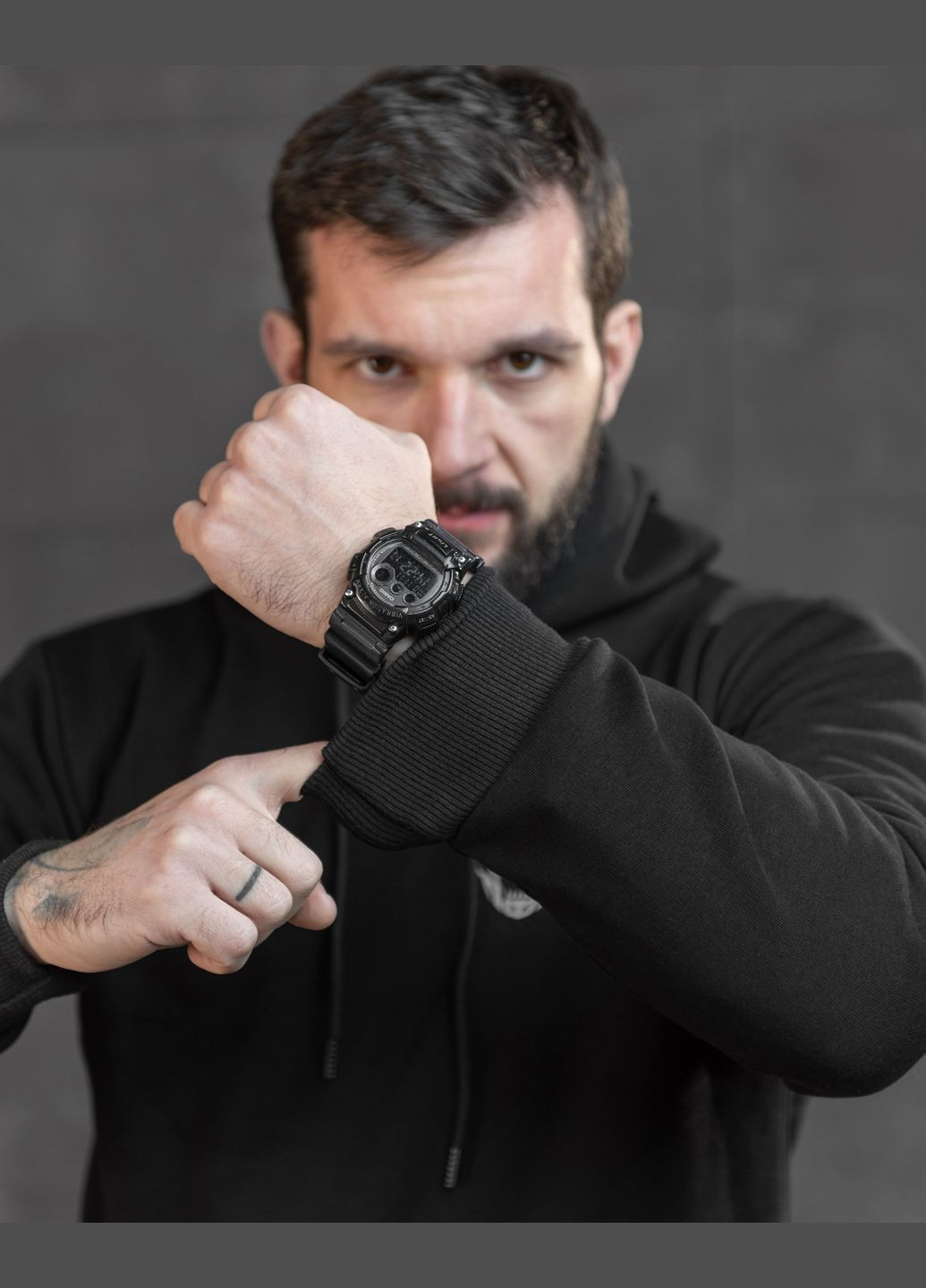 Тактичне зимове худи на флісі з принтом Далі Бога немає чорне No Brand (308283333)