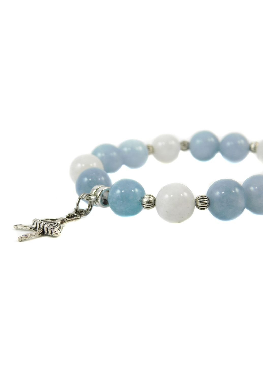 Эксклюзивный браслет "Моника" Аквамарин, Адуляр 19 Fursa fashion (322314772)