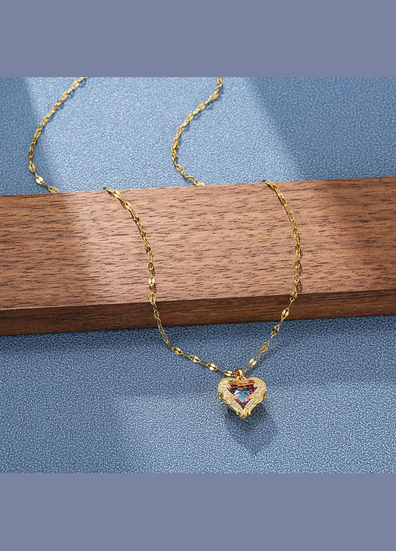 Цепочка с кулоном золотистая No Brand Жіночі прикраси (322149377)