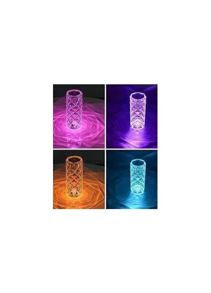 Настільна лампа Роза з пультом RGB Crystal Rose. Проекційний світильник-торшер нічник rose diamond table lamp кристал Jeep (363834372)