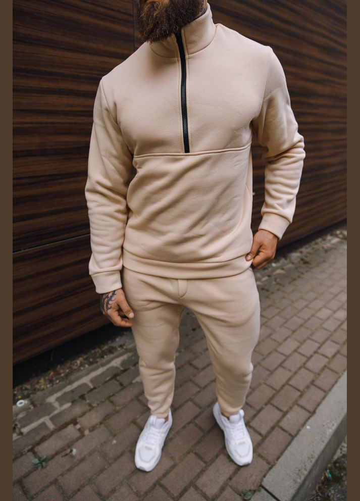 Костюм спортивный мужской флисовый No Brand спортивный костюм (303106113)