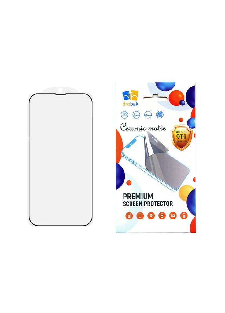 Скло захисне (m319543) Drobak Matte Ceramics Apple iPhone 15 Plus (367066520)