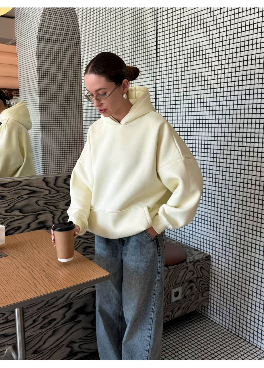 Жіноче худі оверсайз з вишивкою MonCher (362206350)