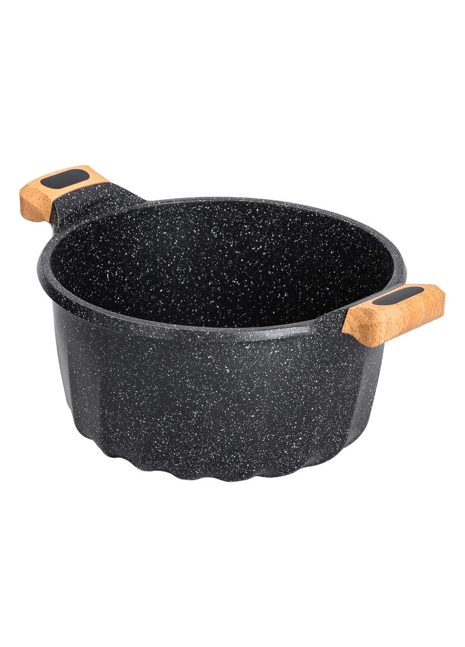 Большая алюминиевая кастрюля 8 л с антипригарным покрытием для готовки мраморная кастрюля ProDobro (364192451)