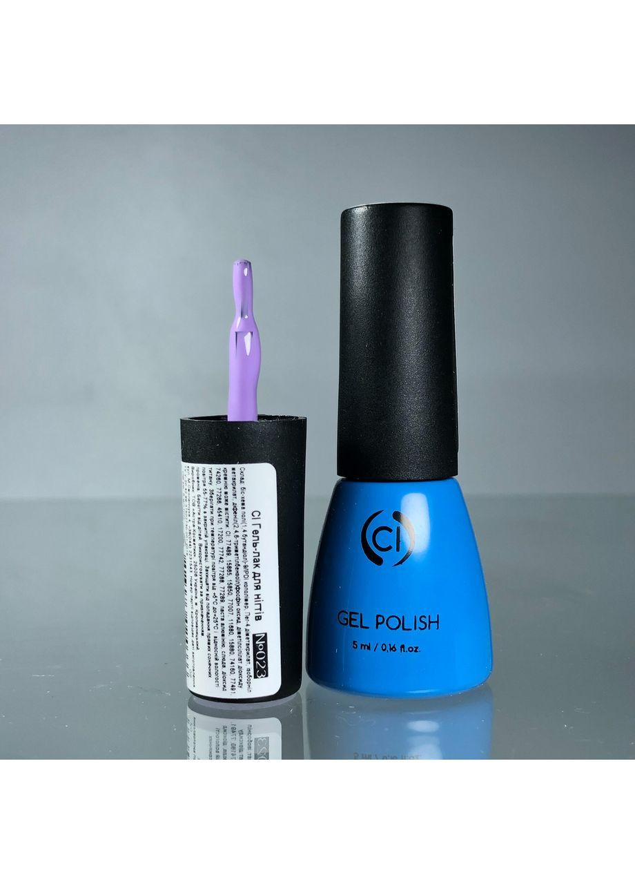 Гель-лак для ногтей Gel Polish 5 мл № 023 Матовый Сиреневый Colour Intense (363555014)