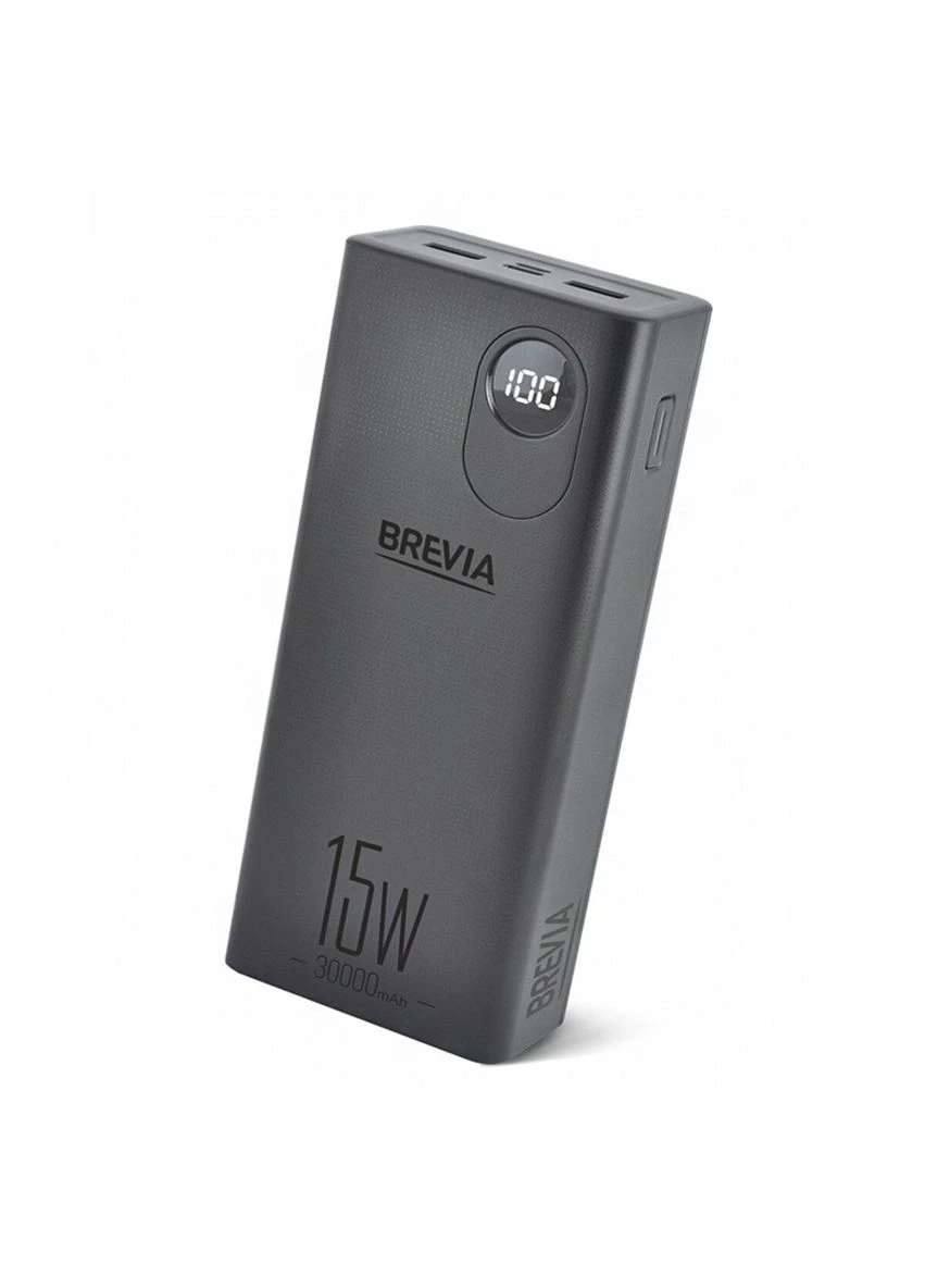 Внешний аккумулятор 30000mAh 15.5 W (45315) портативная универсальная батарея Brevia (301506779)