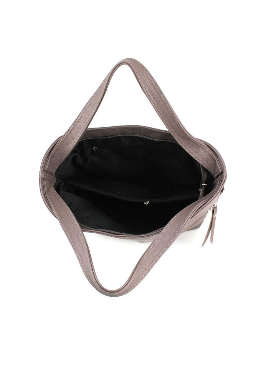 Вместительная женская сумка-хобо 510181 коричневая Voila (309161335)