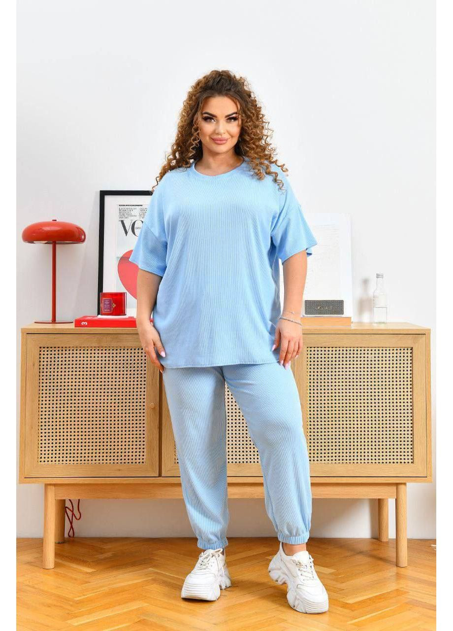 Костюм двойка с высокой посадкой More_bboutique Брючний костюм (353848571)