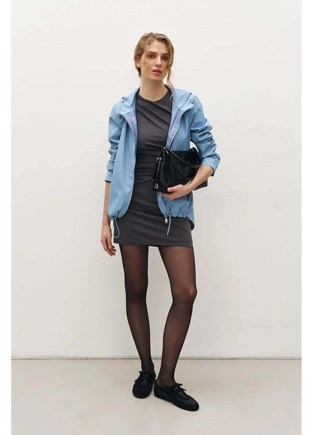 Ветровка с капюшоном, цвет Голубой Rica Mare (367831689}