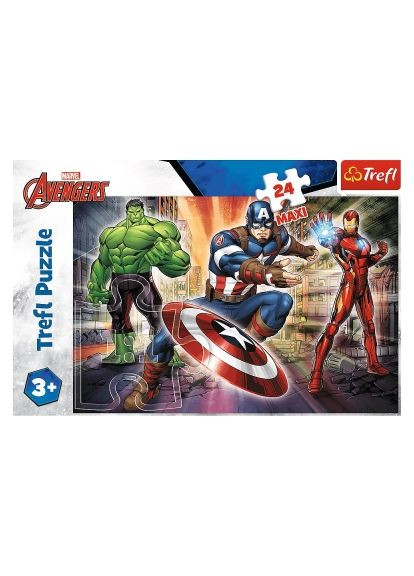 Пазл (5900511143218) Trefl Maxi The Avengers У світі Месників 24 елемента (366158076)