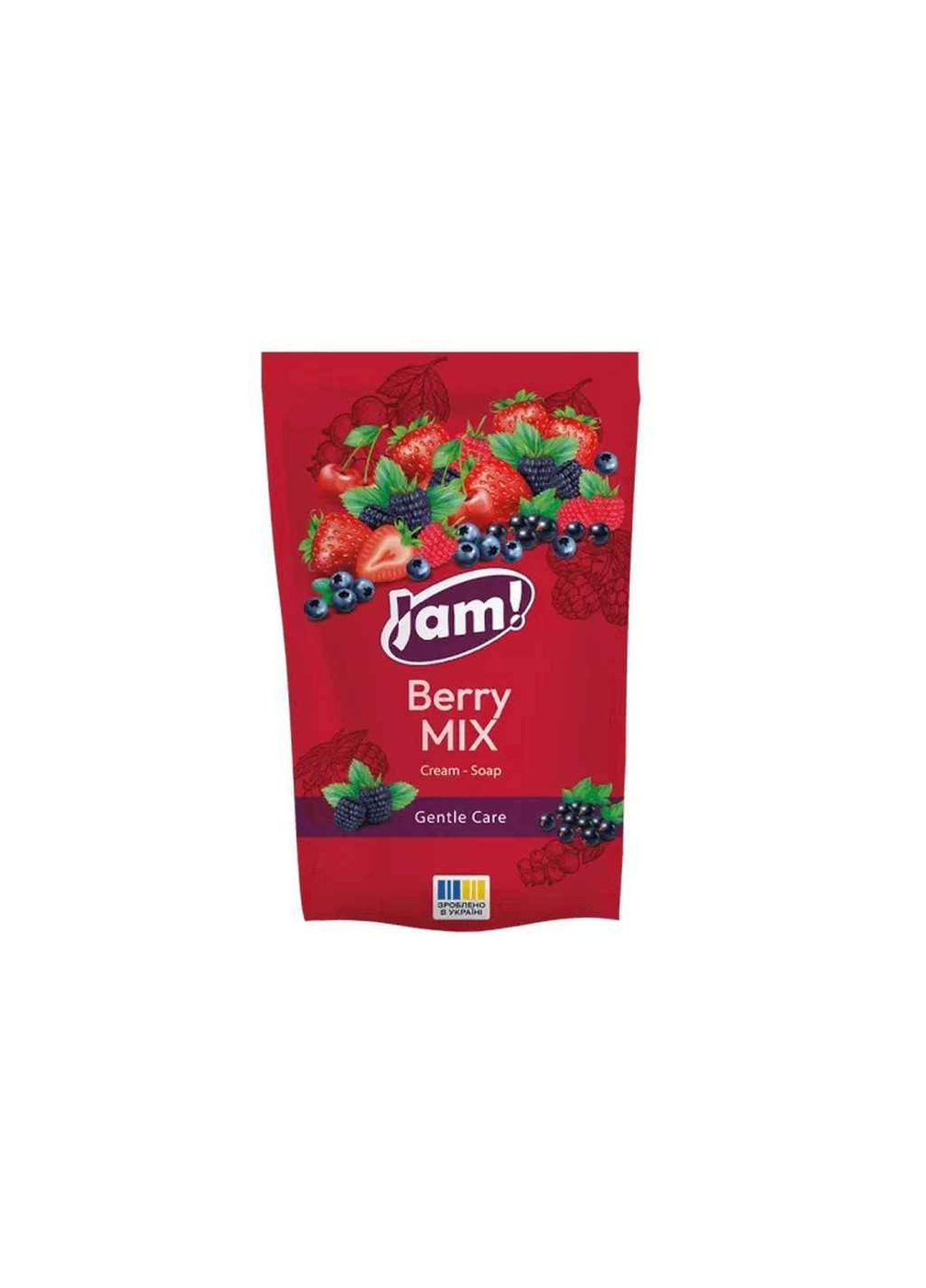 Крем-мыло жидкое 300мл дой-пак Berry MIX с глицерином Jam (361967873)