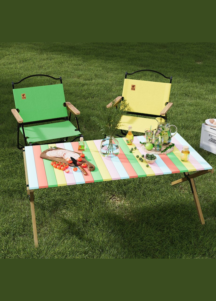 Стул раскладной со спинкой для кемпинга Chill Зеленый WCG (342758299)