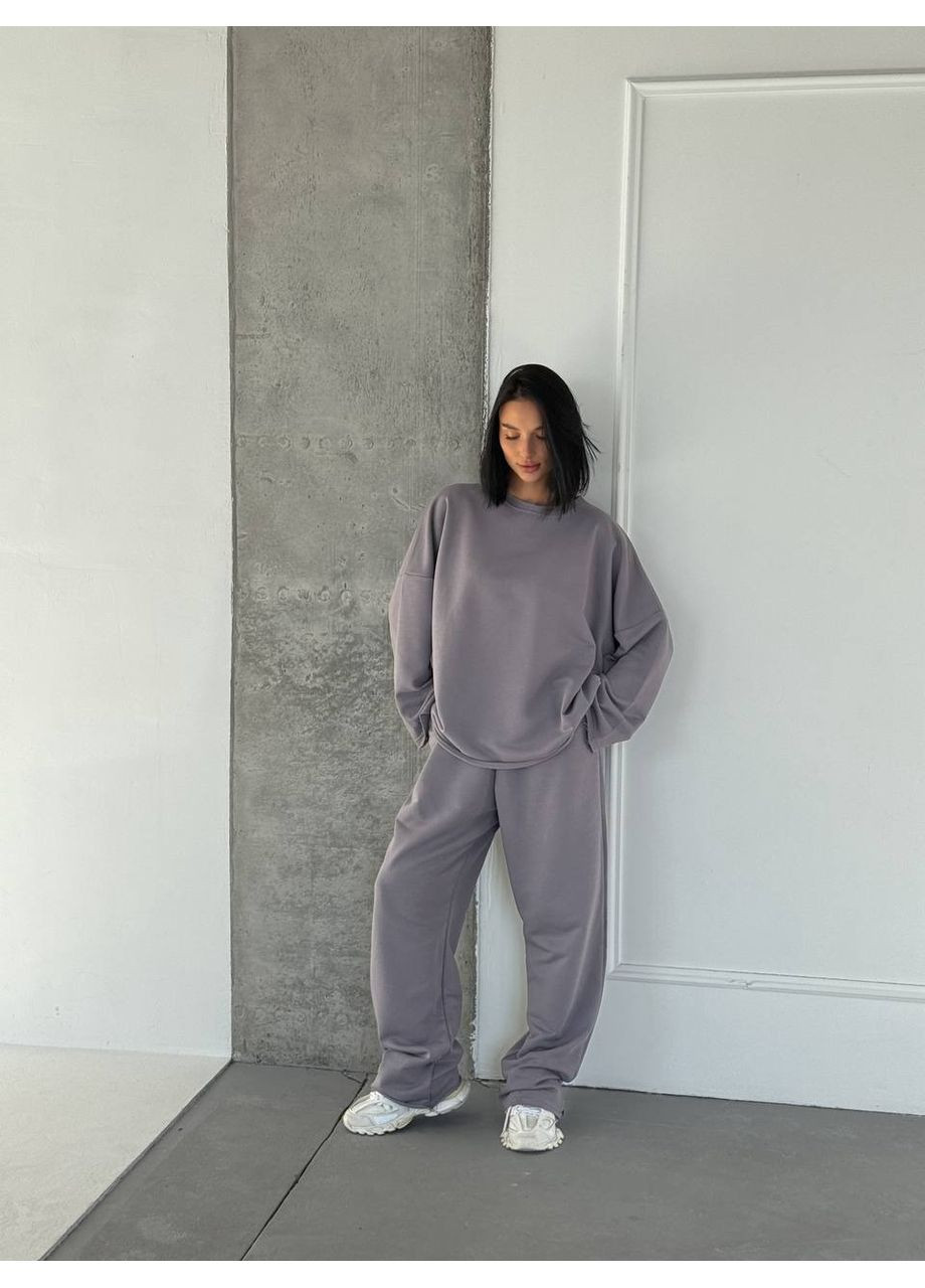 Kостюм (свитшот, брюки), цвет Серый Fashion (361668315)