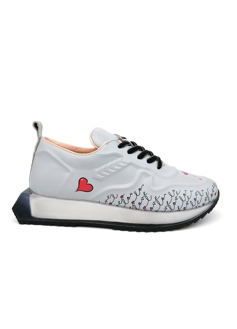 Кожаные серые кроссовки . Bengzo Baldini серые демисезоны (341090061)