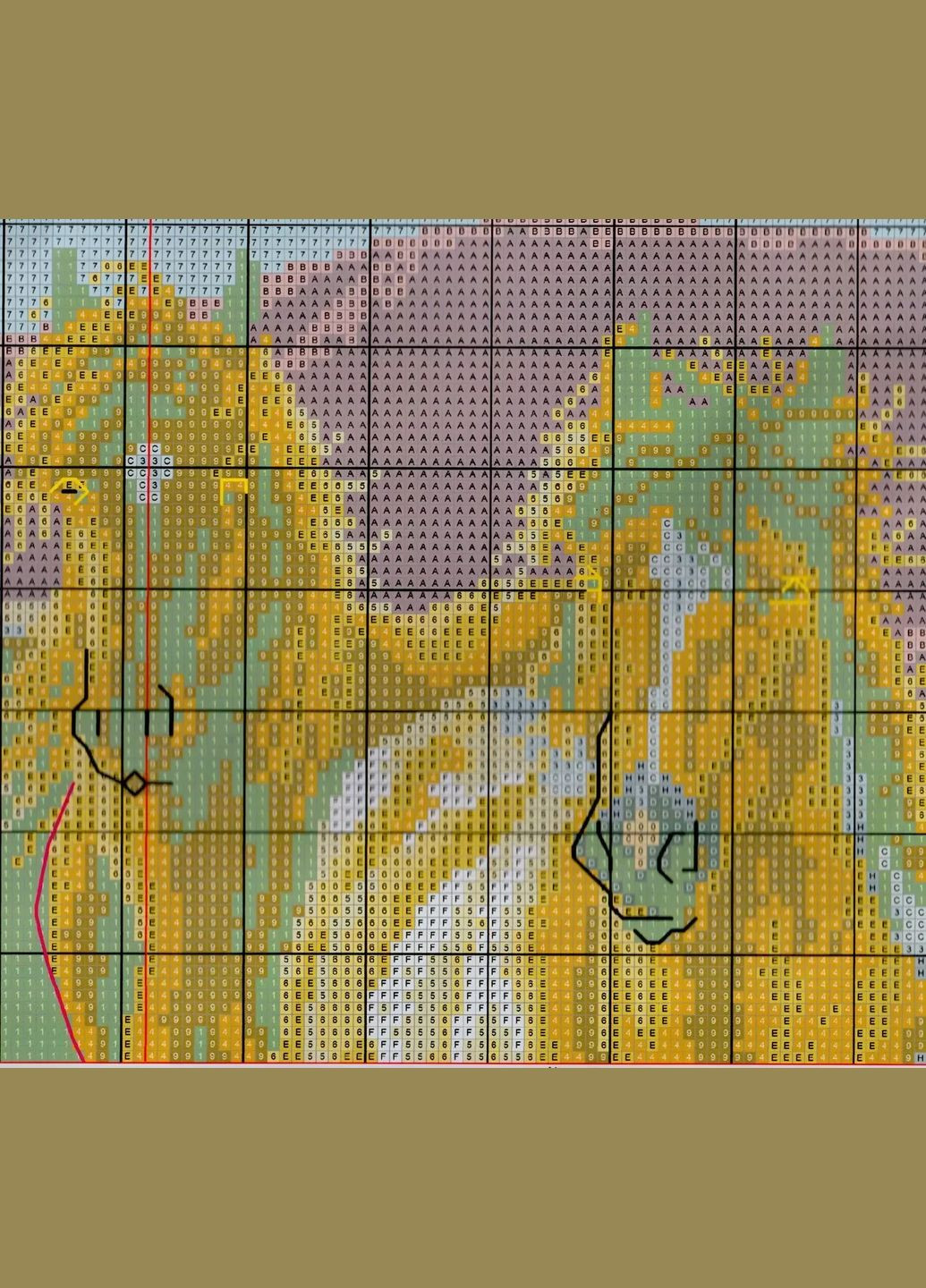 Набор для вышивания по нанесённой на канву схеме "The four horses". AIDA 14CT printed 60*40 см Joy Sunday (313613235)