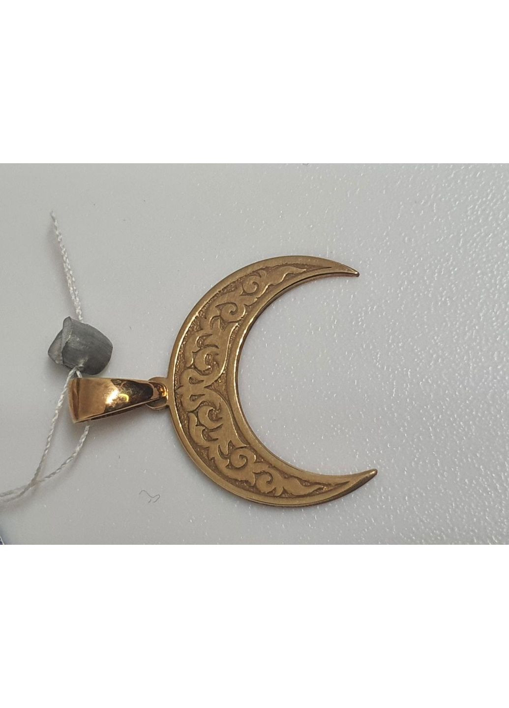 Підвіска, кулон, амулет срібло 925 проба Лунниця у візерунок 2см Позолота No Brand (338861888)
