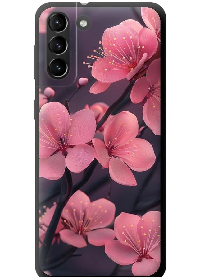 TPU чехол 'Пурпурная сакура' для Endorphone Samsung Galaxy S21 Plus (287273858)