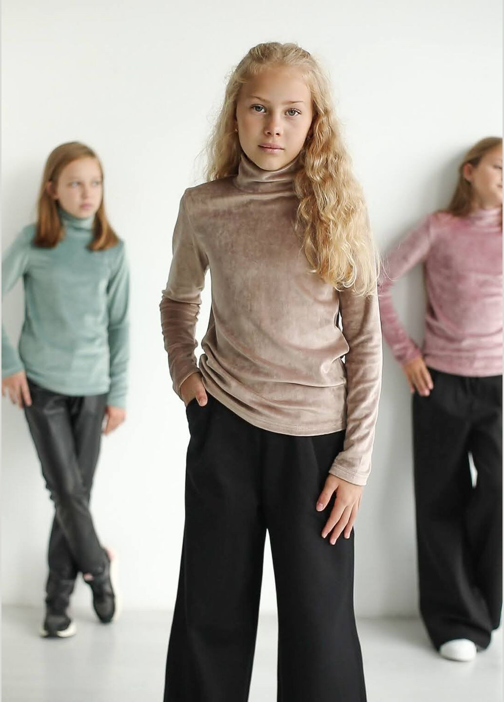 Водолазка велюровая "Cool" (бежевый) OlaN (327414291)