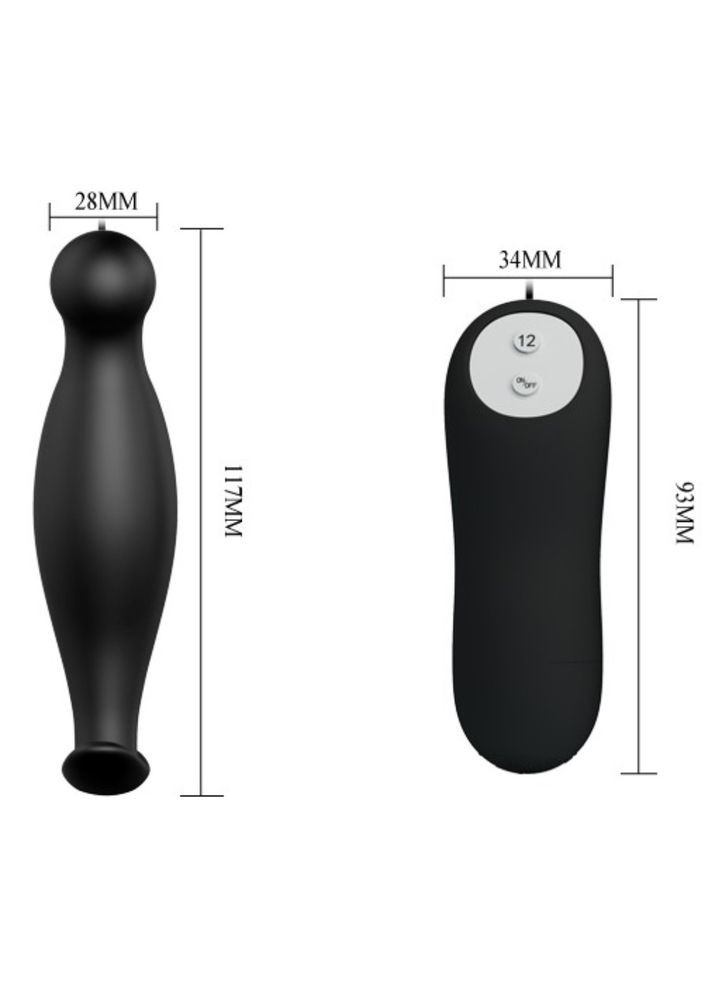 Анальный силиконовый вибростимулятор с пультом управления Pretty Love "ANAL STIMULATION" LyBaile (301417013)