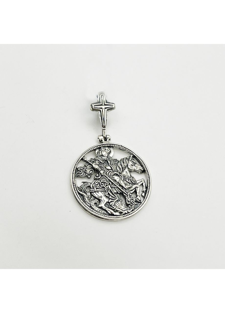 Ладанка амулет срібний "Георгій Побідоносець" 6,68 г No Brand (369737503)