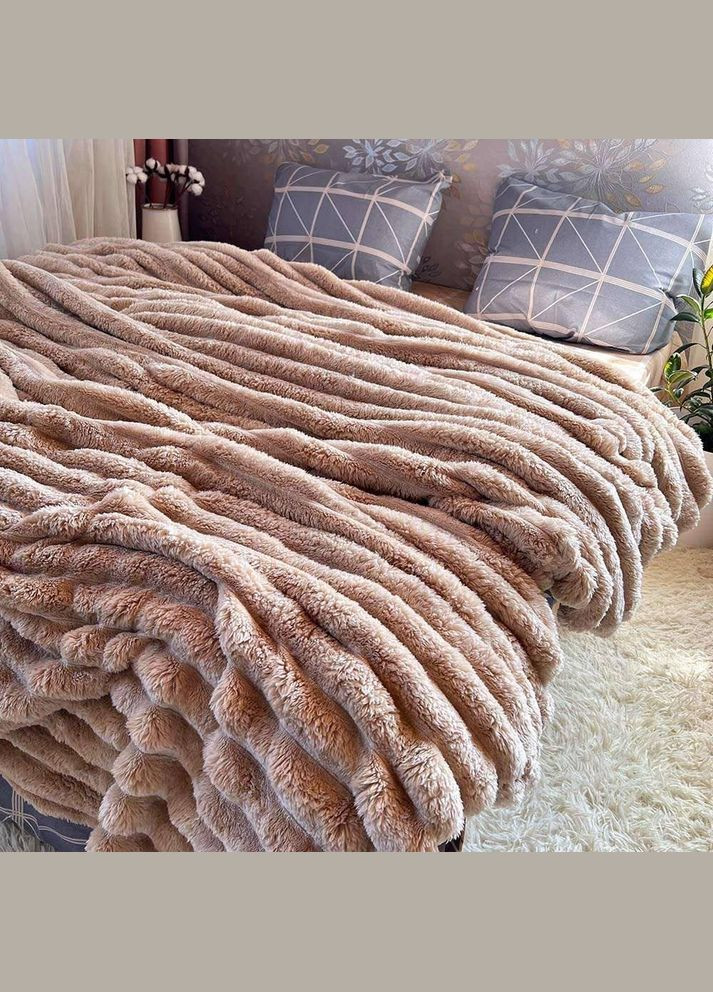 Плюшевый плед для дивана шарпей (П4К-Mpled003/2) No Brand (306633003)