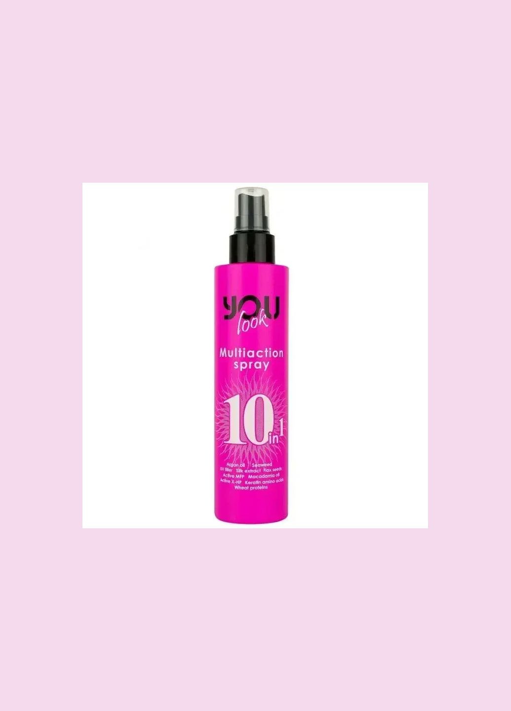 Мультіспрей You Look миттєвої дії 10 в 1 Professional Multiaction Spray Pink 200 мл You look Professional (339049833)