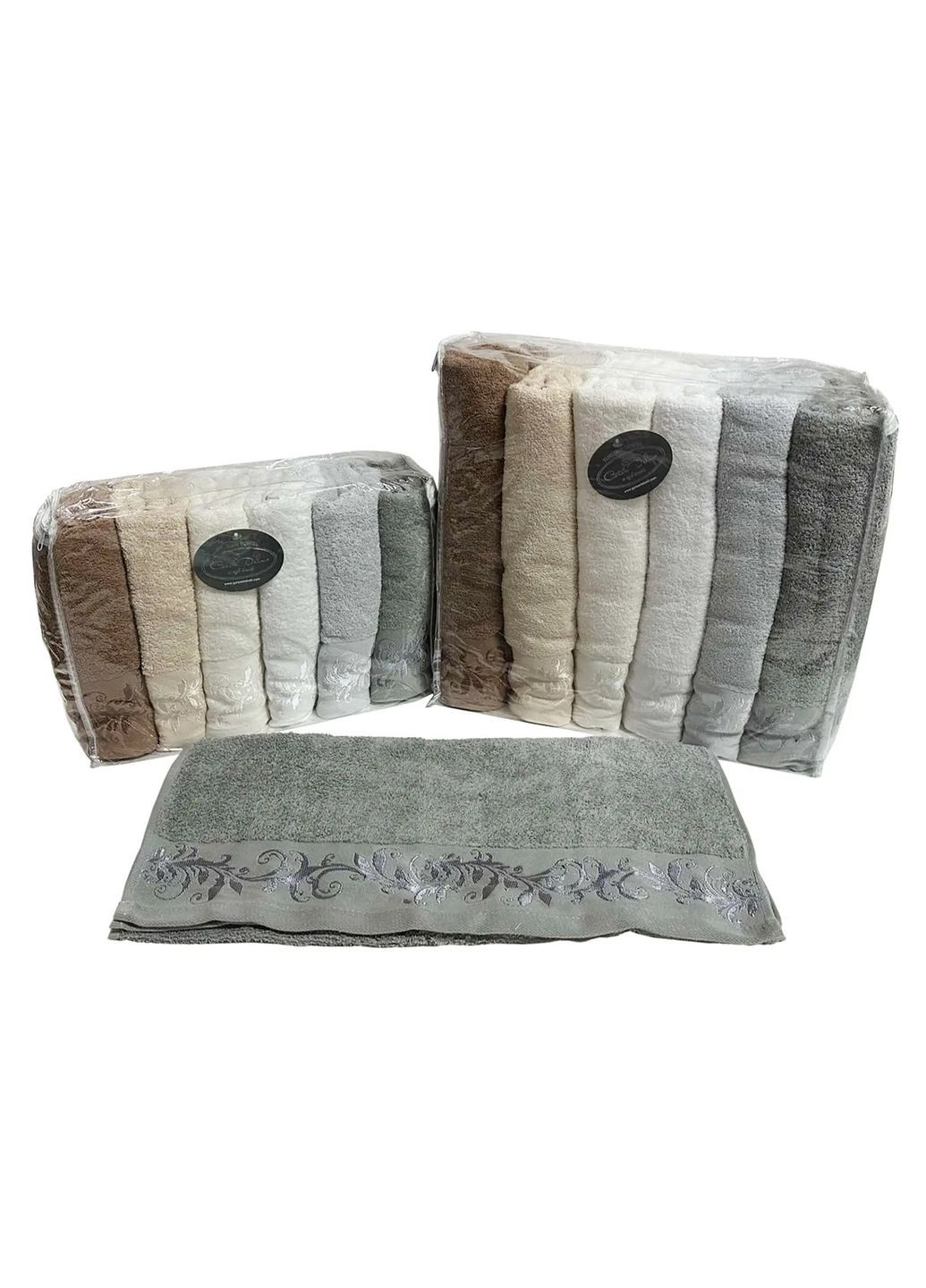 Gursan набор полотенец cotton brown 70*140 (6 шт.) комбинированный производство -