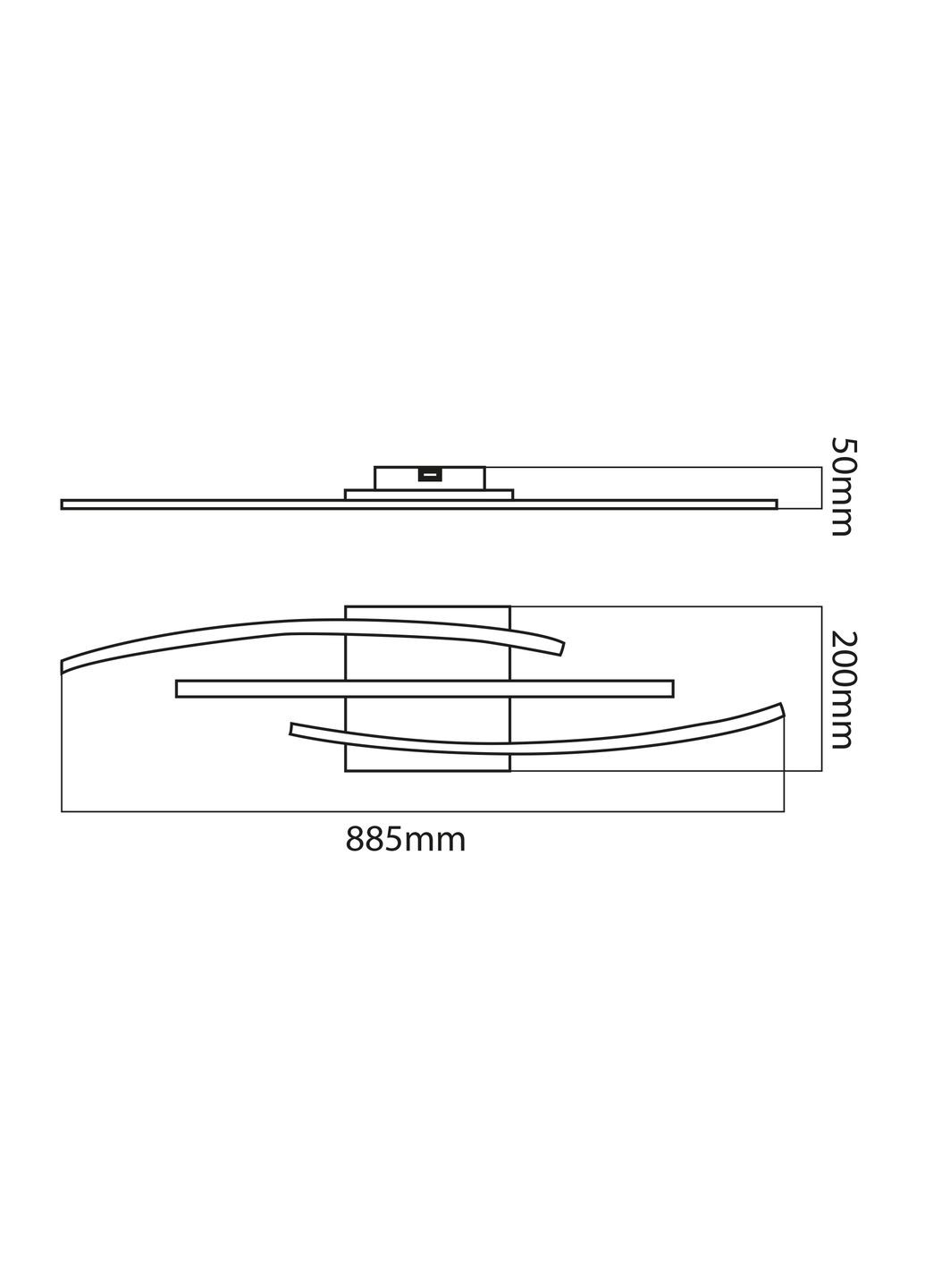 Світлодіодна люстра CYBER 24W 4000K хром Horoz Electric (346112521)