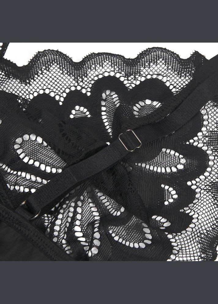 Мереживний Пеньюар з трусиками, чорний, Star Night (334709775)