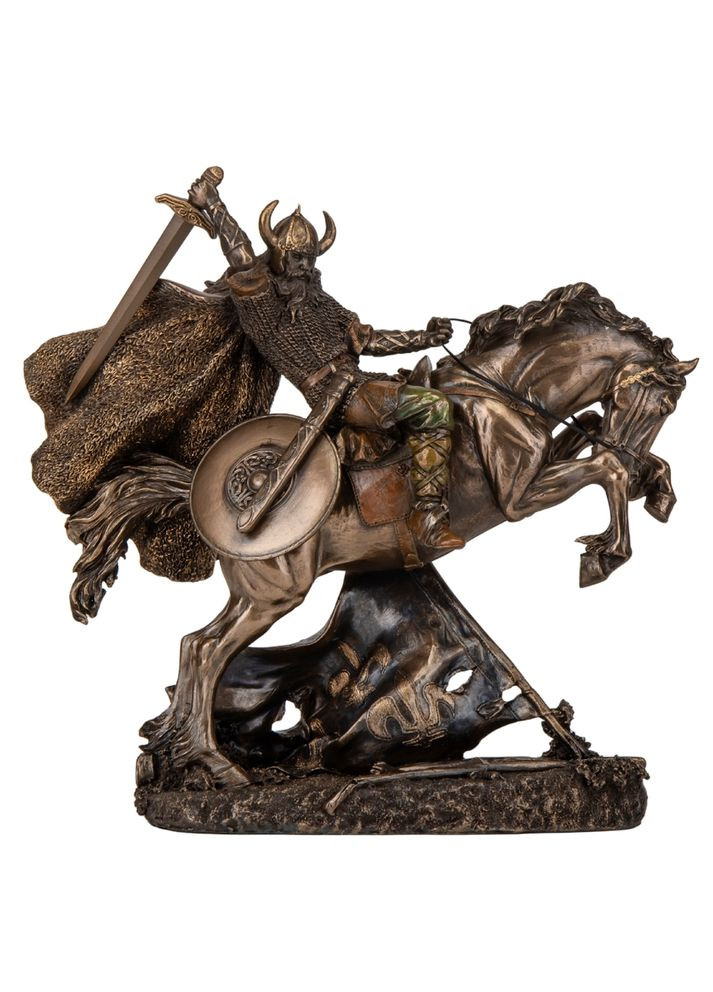 Статуетка Вікінг на коні 26 см VERONESE ELISEY (366889149)