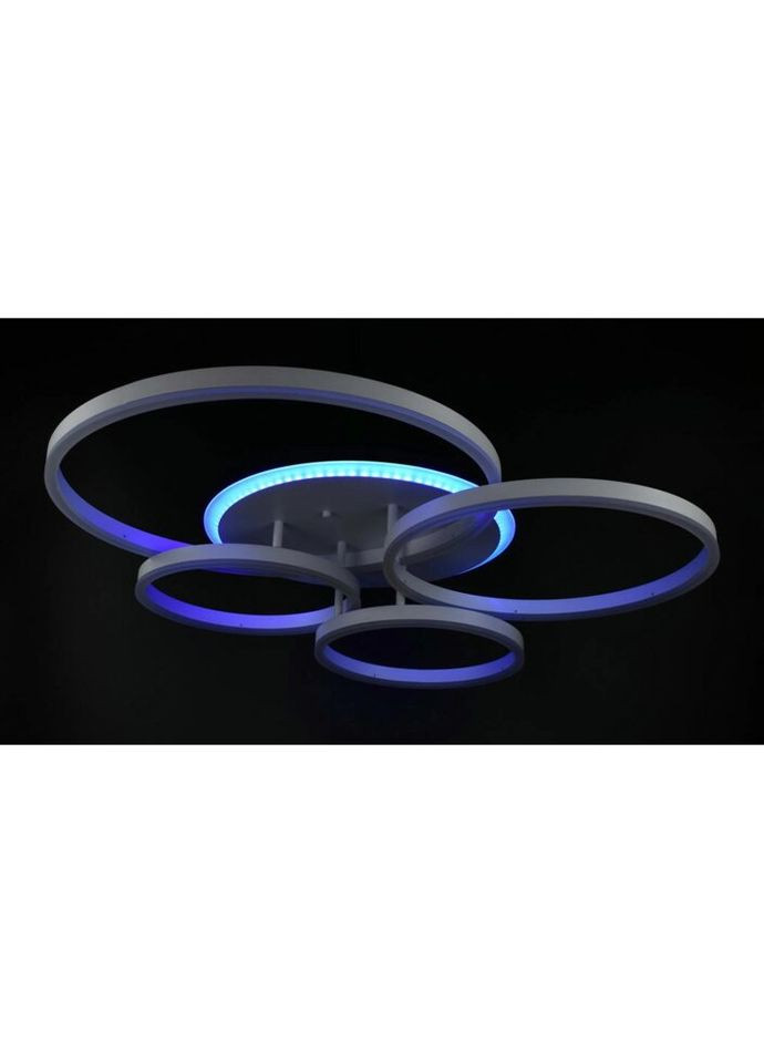 Люстра светодиодная потолочная LED светильник для квартиры на потолок лэд с пультом 26110 Белый 12х69х79 см. Sunnysky (324396417)