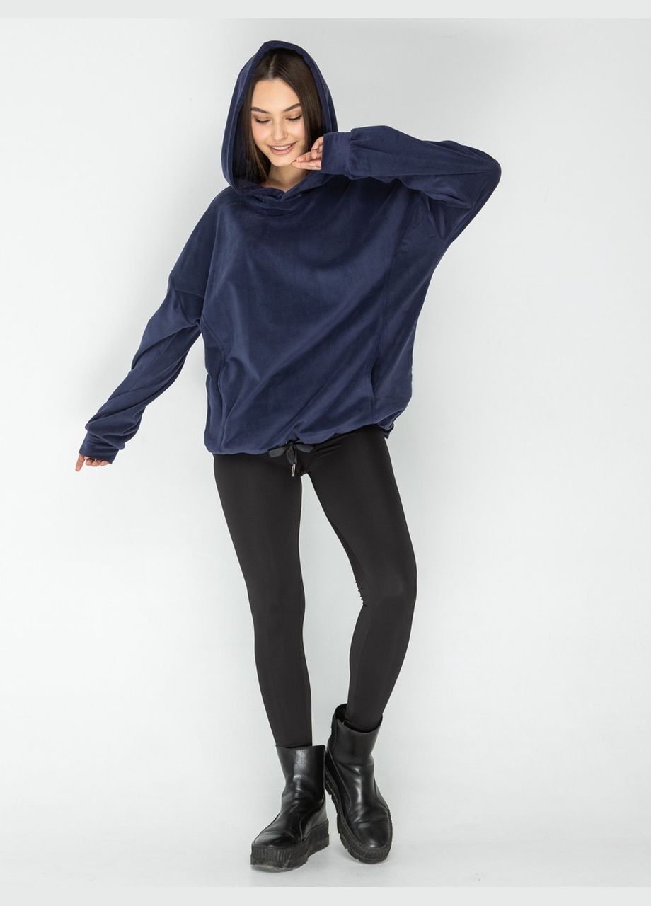 Худи женское с карманами и капюшоном плюш на меху (пудровый) GorLin (306812710)